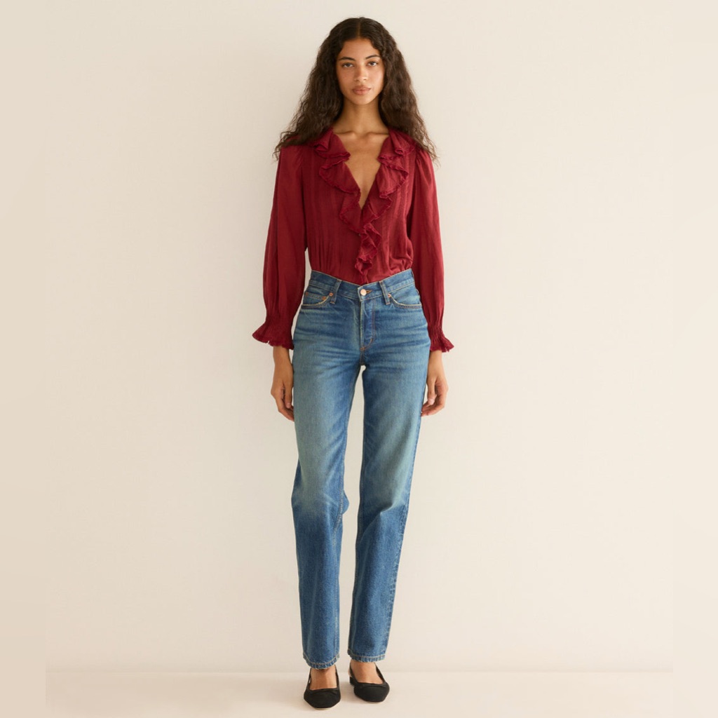 Doen Women's Straight Leg Jeans - Blue